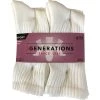 3 Generations Women's Ladies Cotton Full Cushion Crew, 6-Pair