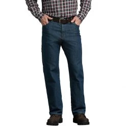 Dickies Men's Flex Relaxed Fit Straight Leg 5-Pocket Carpenter Denim Jean