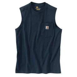 Carhartt Men's Relaxed Fit Heavyweight Sleeveless Pocket T-Shirt