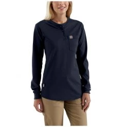 Carhartt Women's Flame-Resistant FORCE® Cotton Long-Sleeve Henley -Clothing & Footwear Sales sftp a s assets20200502000000169