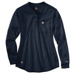Carhartt Women's Flame-Resistant FORCE® Cotton Long-Sleeve Henley