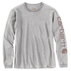 Carhartt Girl's Loose Fit Heavyweight Long-Sleeve Logo Sleeve Graphic T-Shirt -Clothing & Footwear Sales sftp a s assets20200502000000232