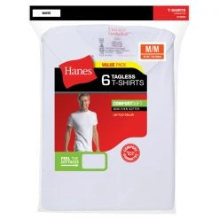 Hanes Men's Tagless ComfortSoft Shirts, 6-Pack