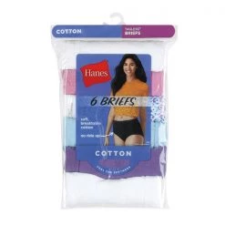 Hanes Women's Tagless Cotton Briefs, 6-Pack