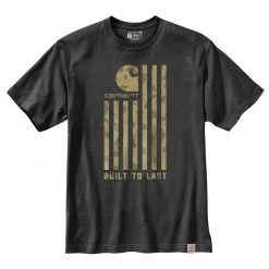 Carhartt Men's Relaxed Fit Midweight Short-Sleeve Flag Graphic T-Shirt