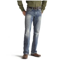 Ariat Men's M5 Slim Gambler Stackable Straight Let Jean