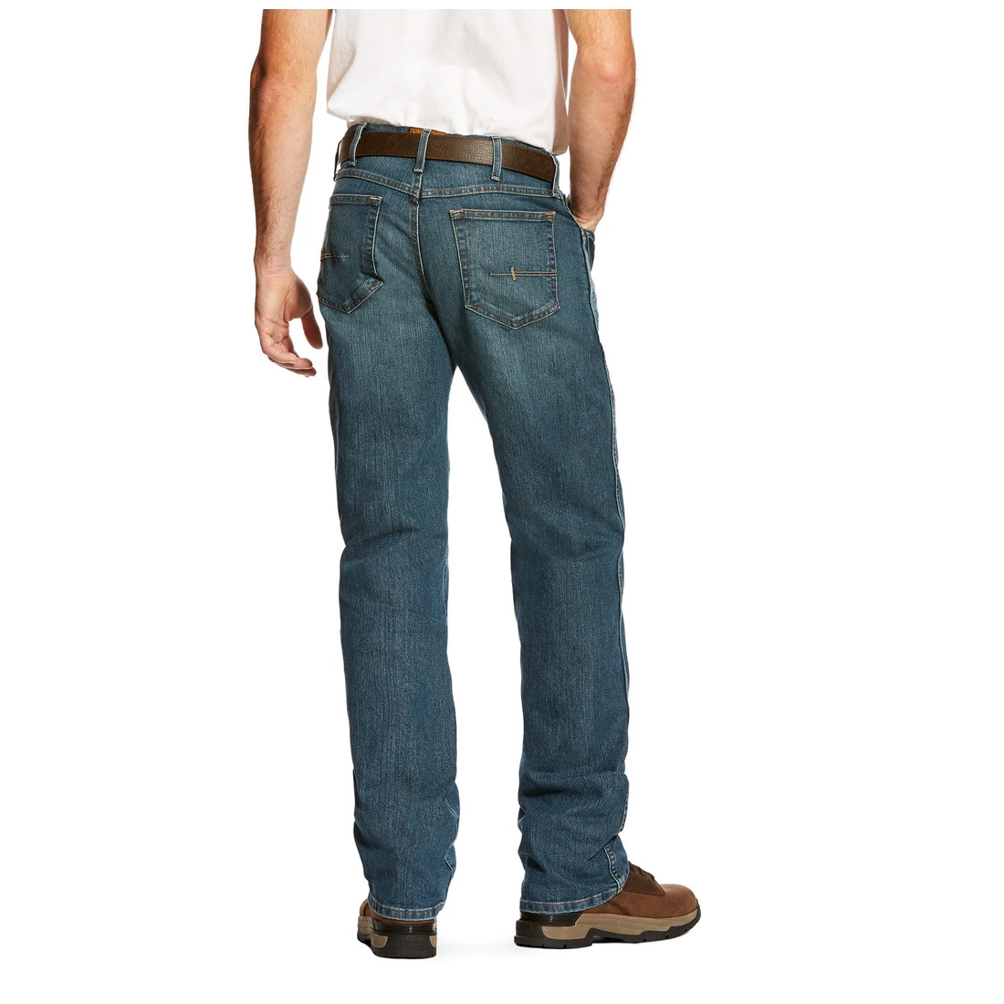 Ariat Men's Rebar M4 Low Rise Dura Stretch Edge Boot Cut Jean 2 Ariat Men's Rebar M4 Low Rise Dura Stretch Edge Boot Cut Jean - Image 2