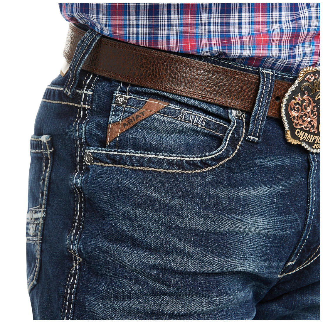 Ariat Men's M4 Low Rise Stretch Adkins Boot Cut Jean 3 Ariat Men's M4 Low Rise Stretch Adkins Boot Cut Jean - Image 3