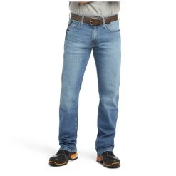 Ariat Men's Rebar M4 Low Rise Dura Stretch Basic Boot Cut Jean