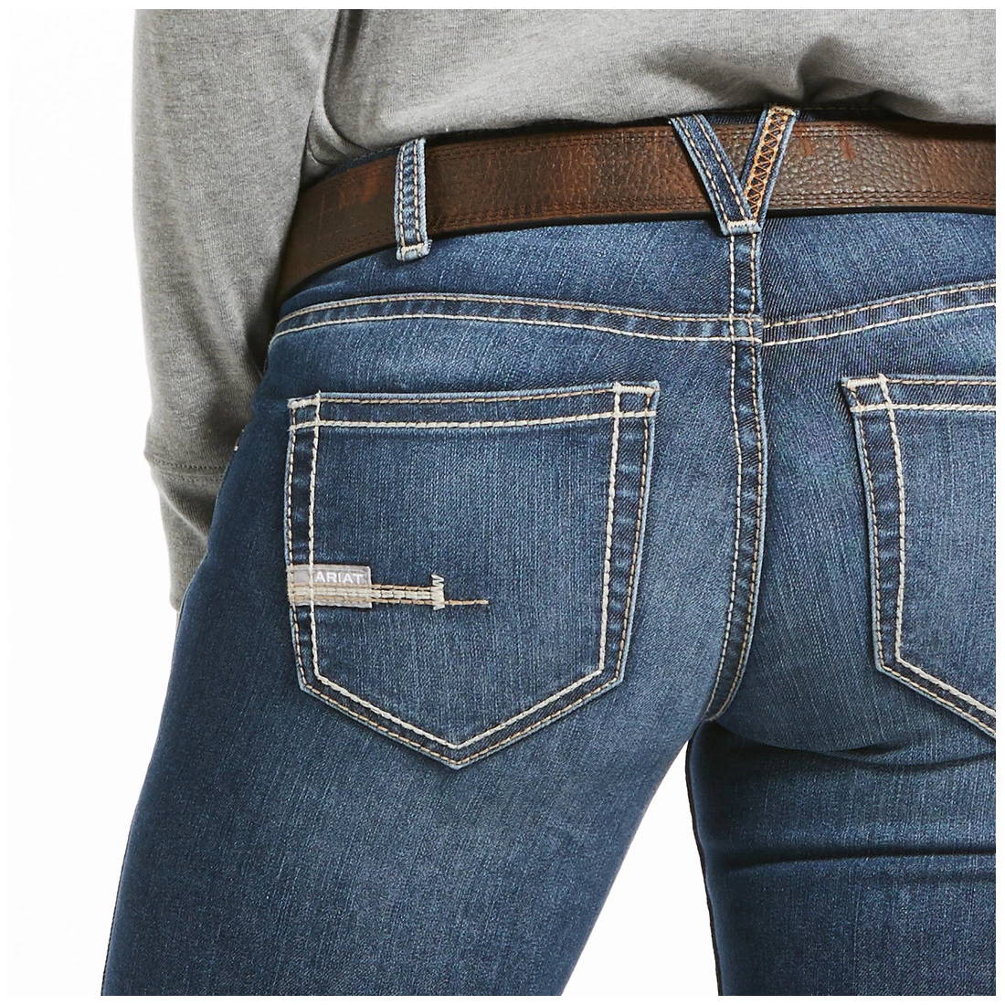 Ariat Women's Rebar Dura Stretch Riveter Straight Leg Jean 4 Ariat Women's Rebar Dura Stretch Riveter Straight Leg Jean - Image 4