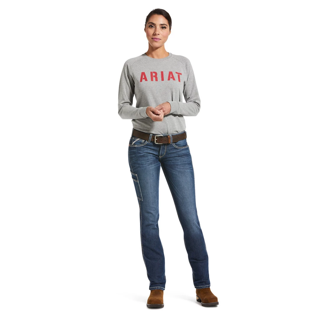 Ariat Women's Rebar Dura Stretch Riveter Straight Leg Jean 5 Ariat Women's Rebar Dura Stretch Riveter Straight Leg Jean - Image 5