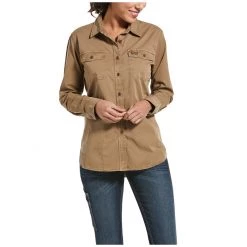 Ariat Women's Rebar Washed Twill Work Shirt