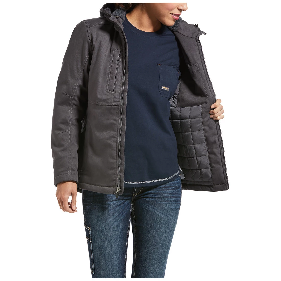 Ariat Women's Rebar Dura Canvas Insulated Jacket 5 Ariat Women's Rebar Dura Canvas Insulated Jacket - Image 5