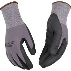 Kinco Men's Nylon Knit Shell & Micro-Foam Nitrile Palm