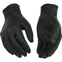 Kinco Men's Disposable Black Powder-Free Nitrile