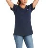 Ariat Women's Rebar Workwear Cotton Strong V-Neck Short Sleeve T-Shirt