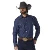 Wrangler Men's Long Sleeve Snap Work Shirt