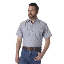 Wrangler Men's Short Sleeve Snap Shirt