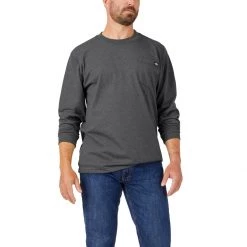 Clothing & Footwear Sales 36 Dickies Men's Long Sleeve Heathered Heavyweight Pocket T-Shirt