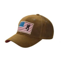 Browning Liberty Wax Dark Brown, Snap Hat, 308776881