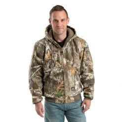 Berne Apparel Men's Realtree Duck Hooded Jacket