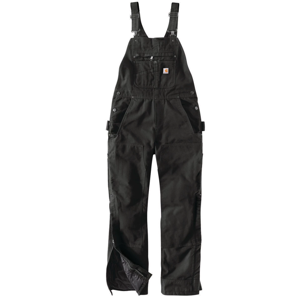Carhartt Women's Relaxed Fit Washed Duck Insulated Bib Overalls 1 Carhartt Women's Relaxed Fit Washed Duck Insulated Bib Overalls