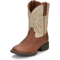 Clothing & Footwear Sales 31 Justin Boy's Canter Junior Whiskey Western Boot