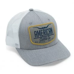Rural Cloth American Cattle Co Hat, RC30440-03, Gray, One Size Fits All