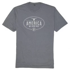 Rural Cloth We Grow Beef T-Shirt, 1100307-07, Charcoal, Medium