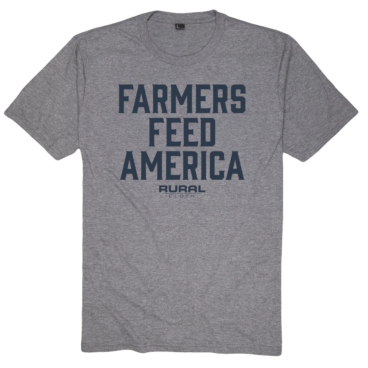 Rural Cloth Farmers Feed America T-Shirt, 1100201-10, Heather Gray, Medium 1 Rural Cloth Farmers Feed America T-Shirt, 1100201-10, Heather Gray, Medium