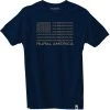 Rural Cloth Rural America Wheat Flag T-Shirt, 1100115-41, Navy Blue, Medium