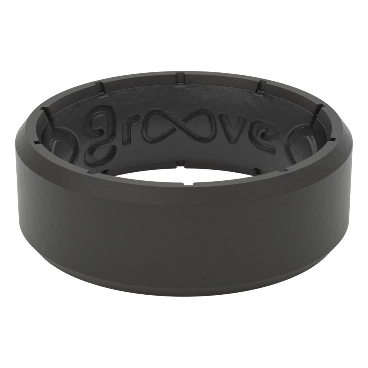 Groove Life Edge Black / Black, R7-006-10, Ring Size 10 1 Groove Life Edge Black / Black, R7-006-10, Ring Size 10