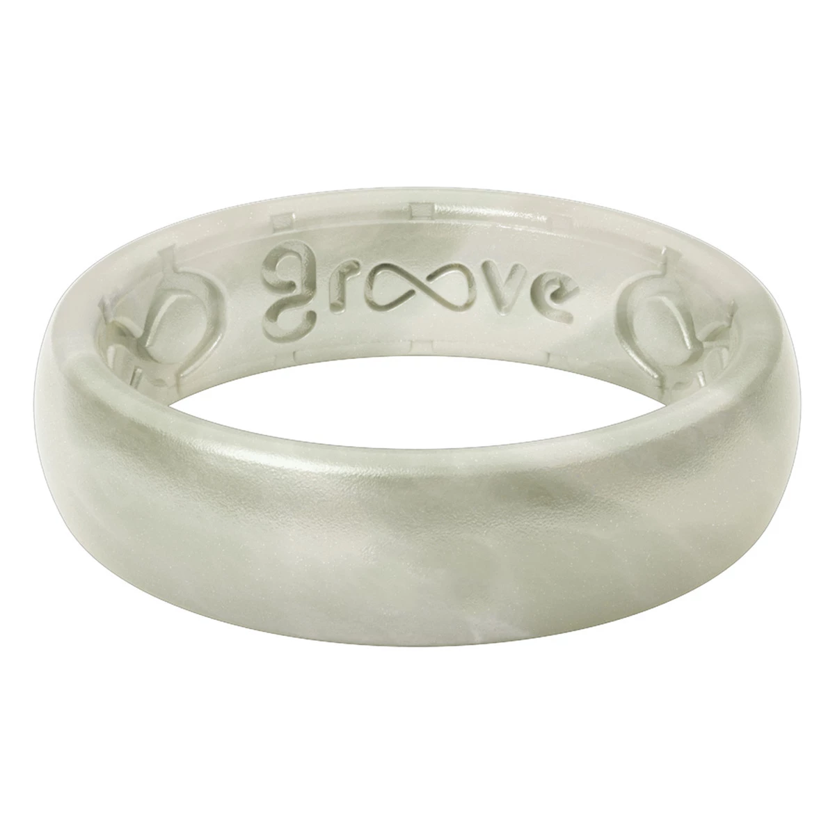 Groove Life Thin Solid Pearl, R1-113-07, Ring Size 7 1 Groove Life Thin Solid Pearl, R1-113-07, Ring Size 7