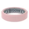 Groove Life Edge Thin Rose Quartz, R7-102-07, Ring Size 7