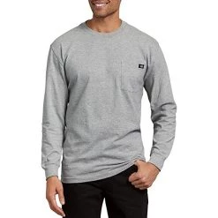 Dickies Men's Long Sleeve Heavyweight Crew Neck T-Shirt