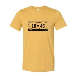 Homeplace Apparel Men's Iowa License Short Sleeve T-Shirt