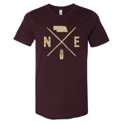 Homeplace Apparel Men's Nebraska Logo Short Sleeve T-Shirt