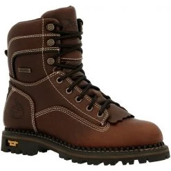 Georgia Boot Women's AMP LT Logger Waterproof Low Heel Logger Boot