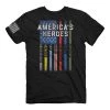 Buck Wear Men's America's Heroes Short Sleeve T-Shirt