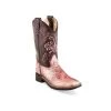 Old West Girl's Faux Leather Cowboy Boots
